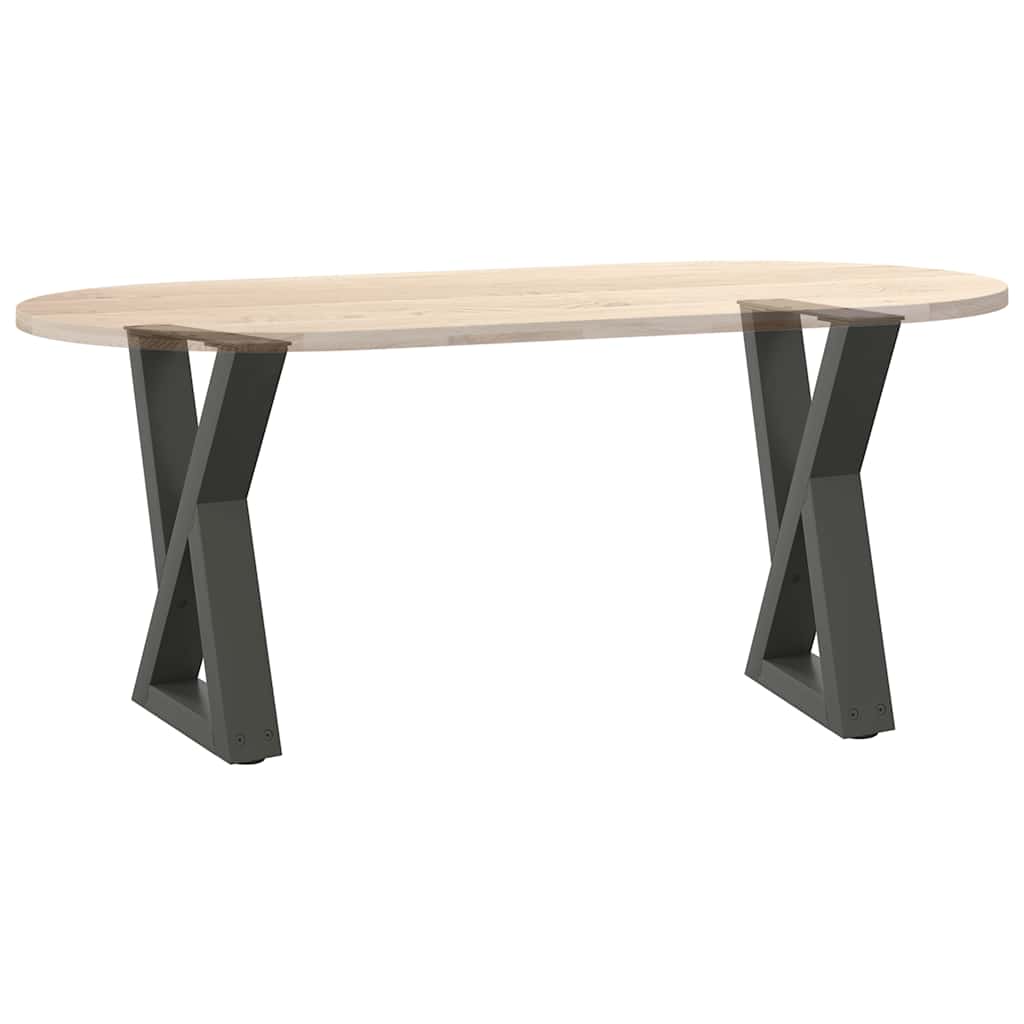 Anthracite Steel Coffee Table Legs 2pcs, Adjustable 28x(42-43.3)cm