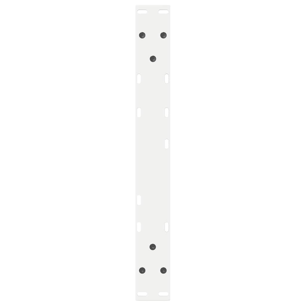 White Steel Coffee Table Legs (2 pcs) - Adjustable, 50x(42-43.3) cm