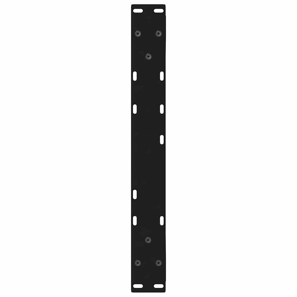 Black Steel Coffee Table Legs 2 Pcs, Adjustable 60x(42-43.3) cm
