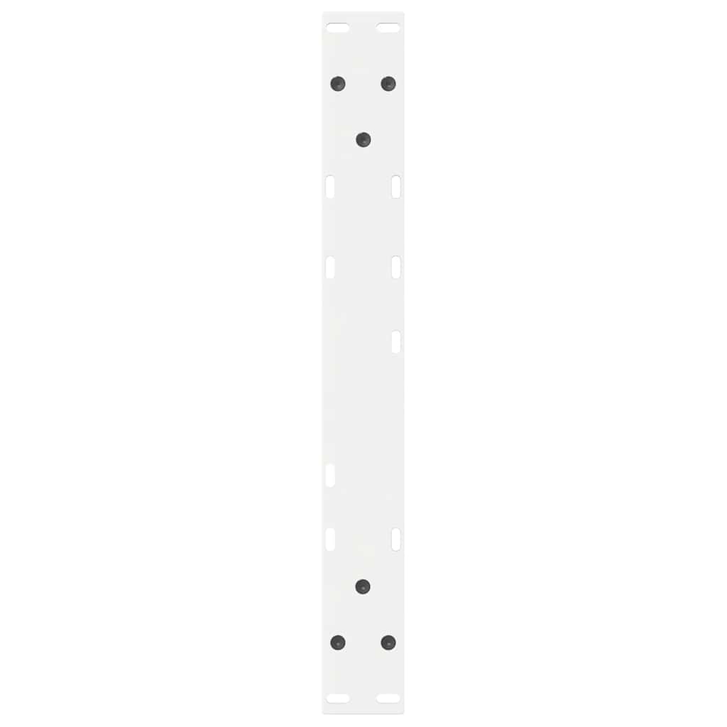 White Steel Coffee Table Legs, 2 Pcs, Adjustable 42-43.3 cm, 60 cm