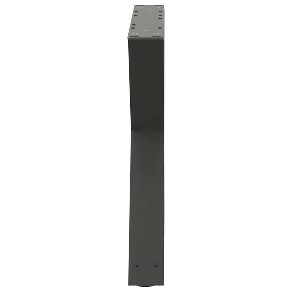 Anthracite Steel Coffee Table Legs 2pcs 60x(42-43.3) cm Adjustable