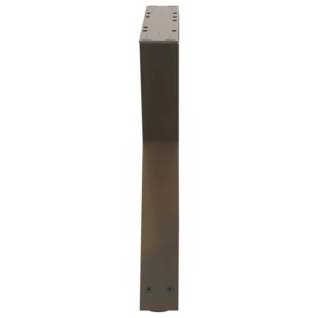 Natural Steel Coffee Table Legs, 2 Pcs, Adjustable (42-43.3cm)