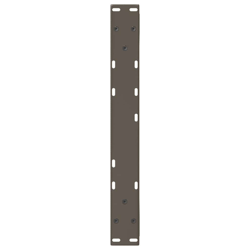 Natural Steel Coffee Table Legs, 2 Pcs, Adjustable (42-43.3cm)