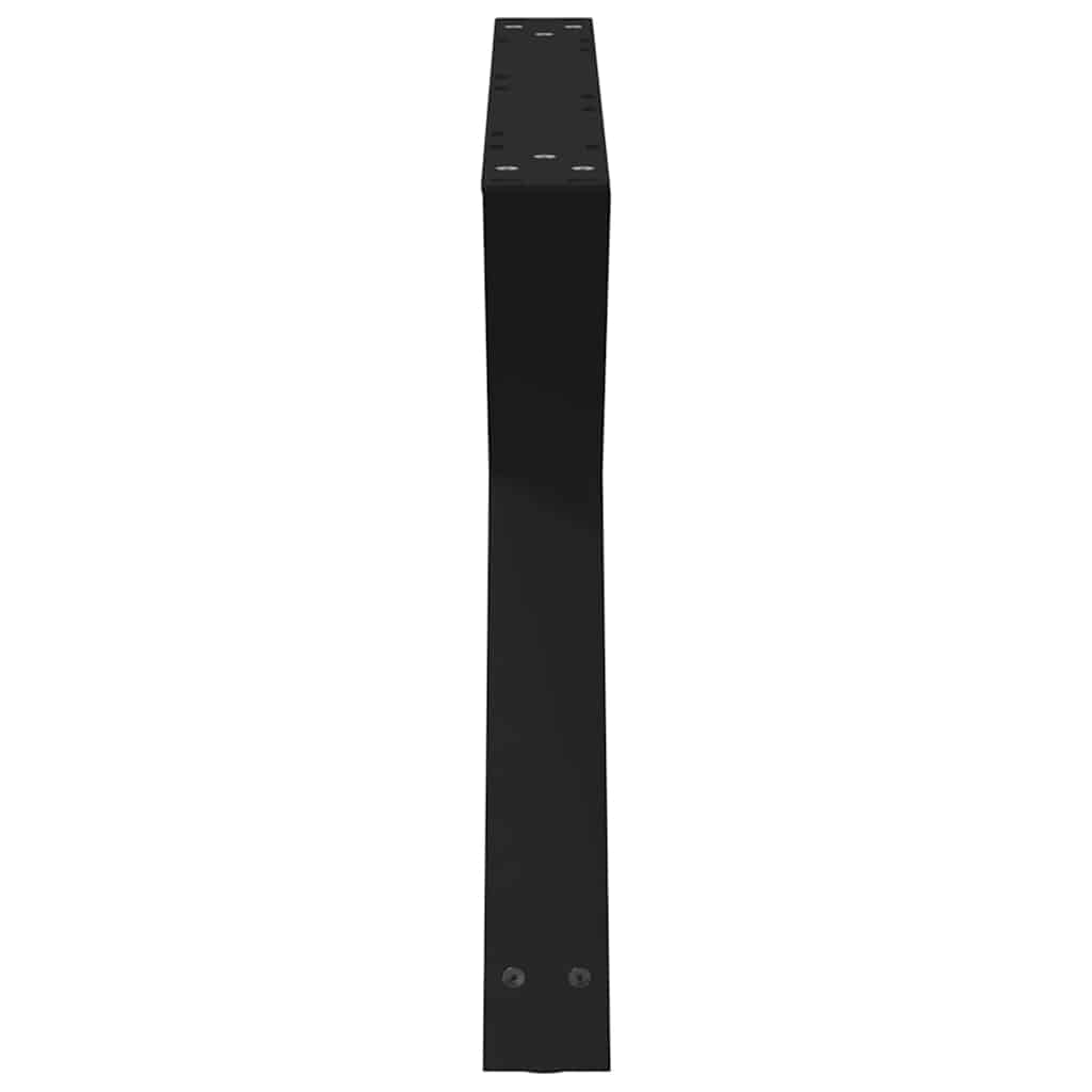 Black Steel Coffee Table Legs (2 pcs) Adjustable 70x(42-43.3) cm