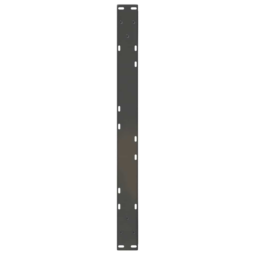 Anthracite Steel Coffee Table Legs 2 pcs - Adjustable Height 70 cm