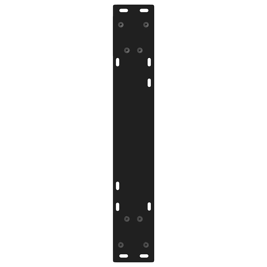 Black Steel Dining Table Legs 2pcs, Adjustable 60x(72-73.3) cm