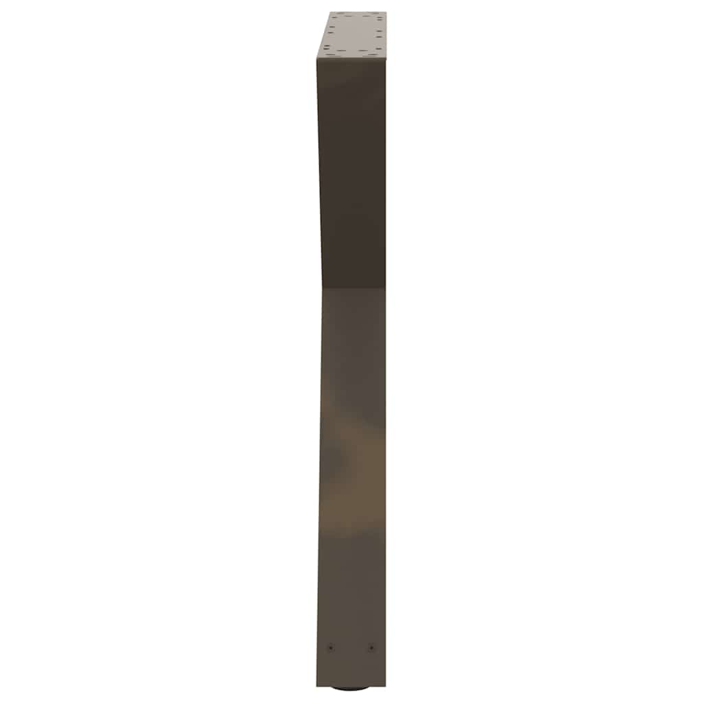 Natural Steel Dining Table Legs, 2 pcs, Adjustable 70x72-73.3 cm