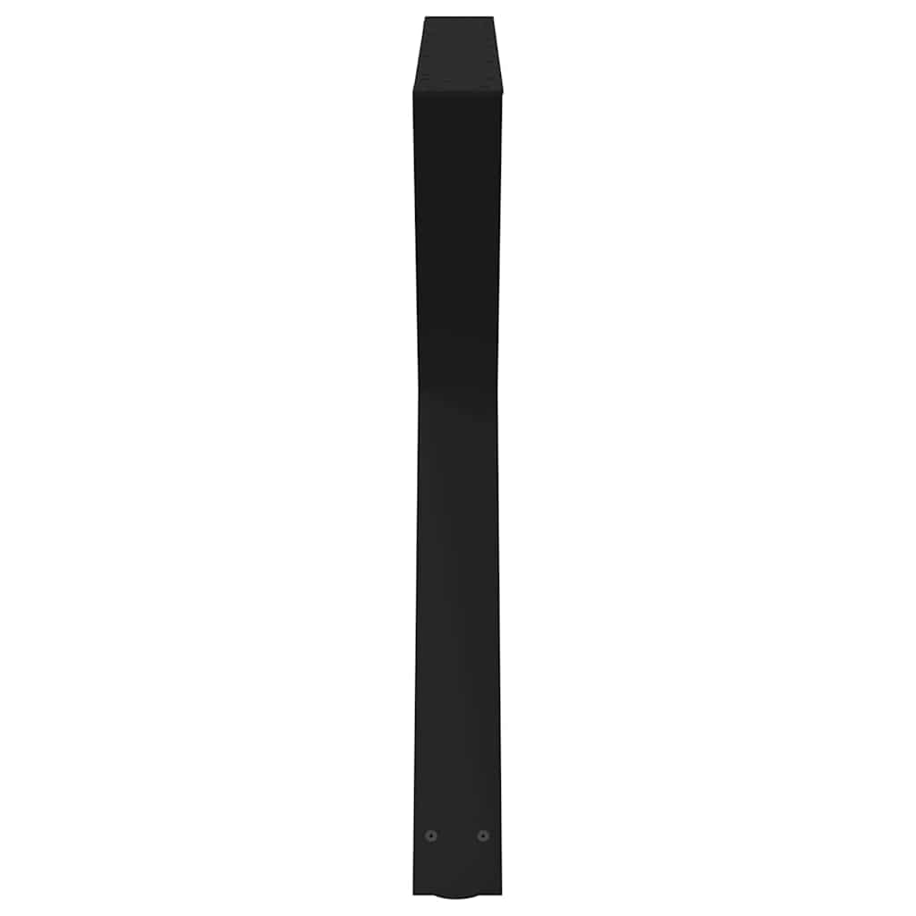 Black Steel Dining Table Legs, Adjustable Height 90cm - Set of 2