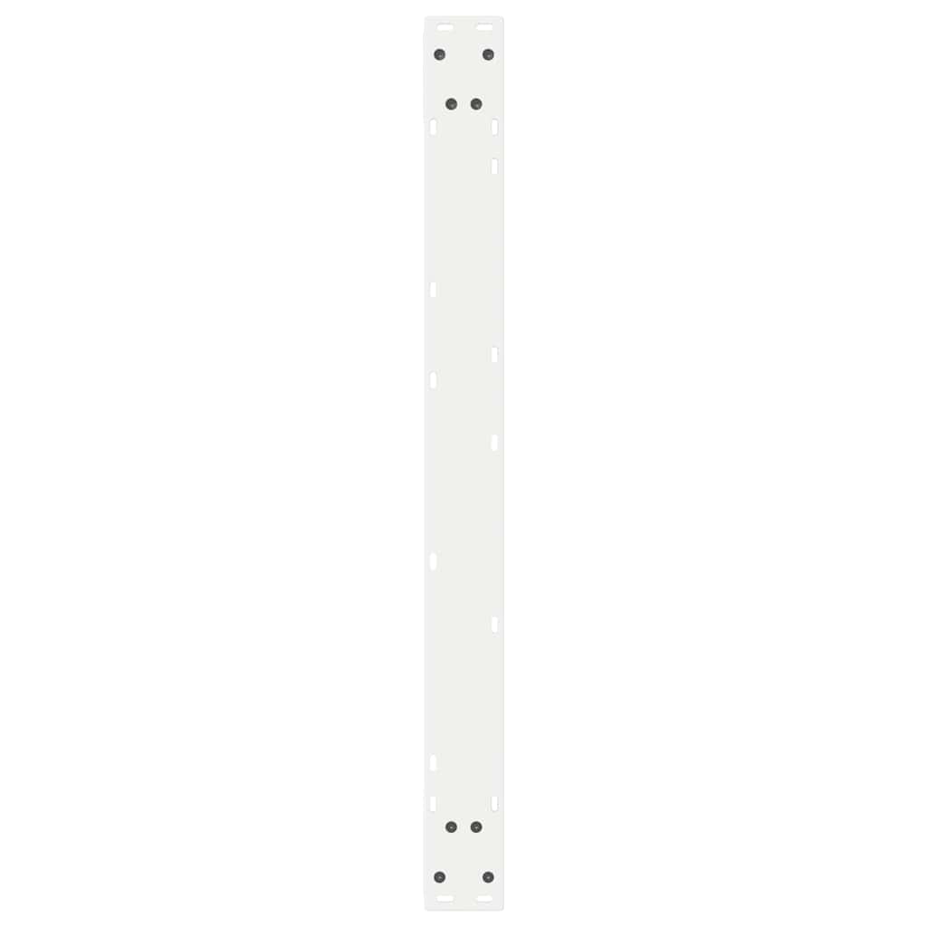 White Steel Dining Table Legs, 2 pcs, Adjustable Height 90 cm