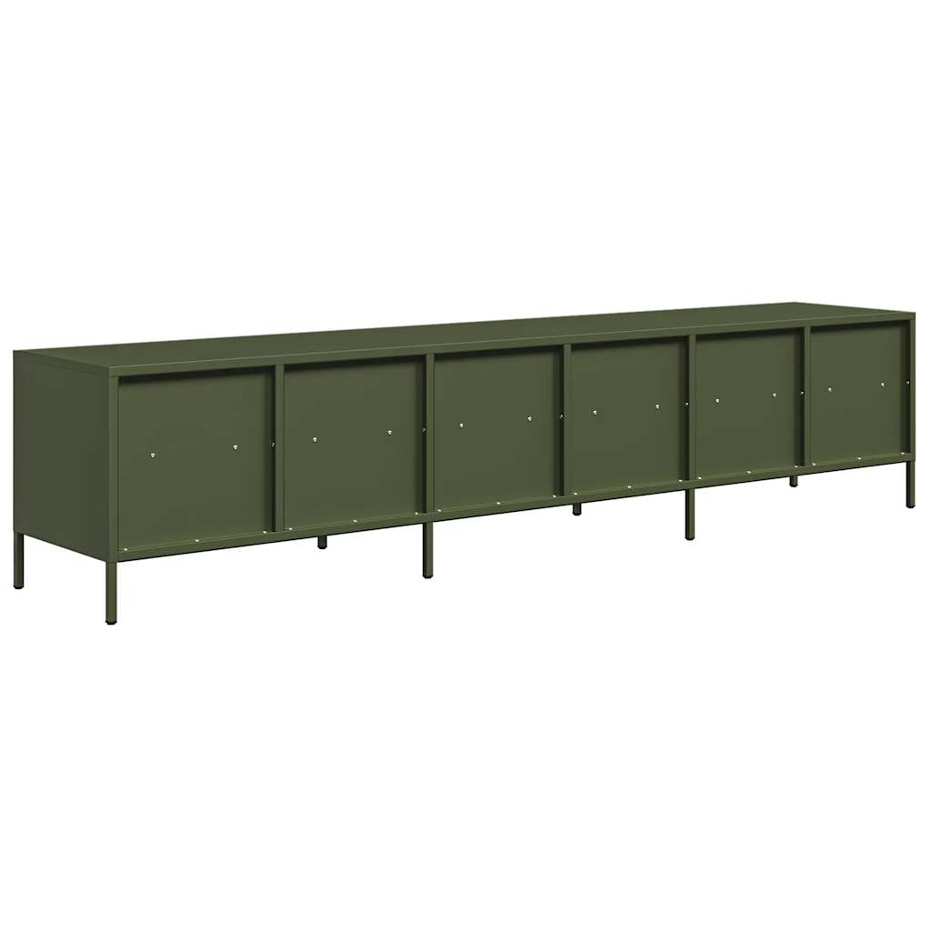 TV Cabinet Olive Green 202x39x43.5 cm Cold-rolled Steel