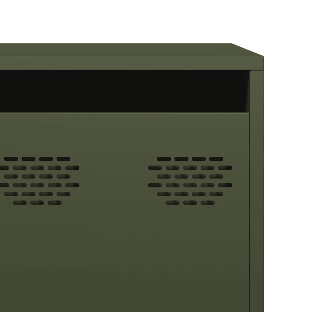 TV Cabinet Olive Green 202x39x43.5 cm Cold-rolled Steel