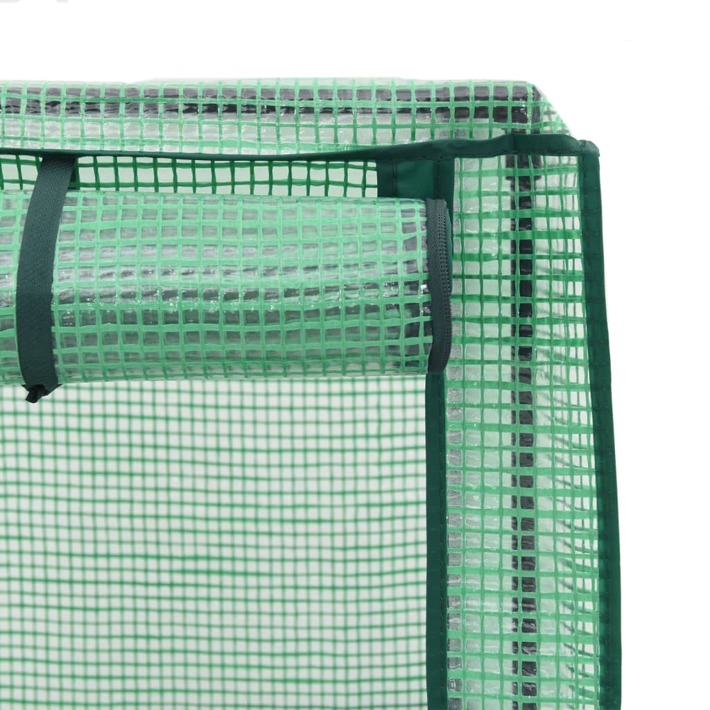 Rattan-Style Raised Garden Bed with Greenhouse Cover - Black