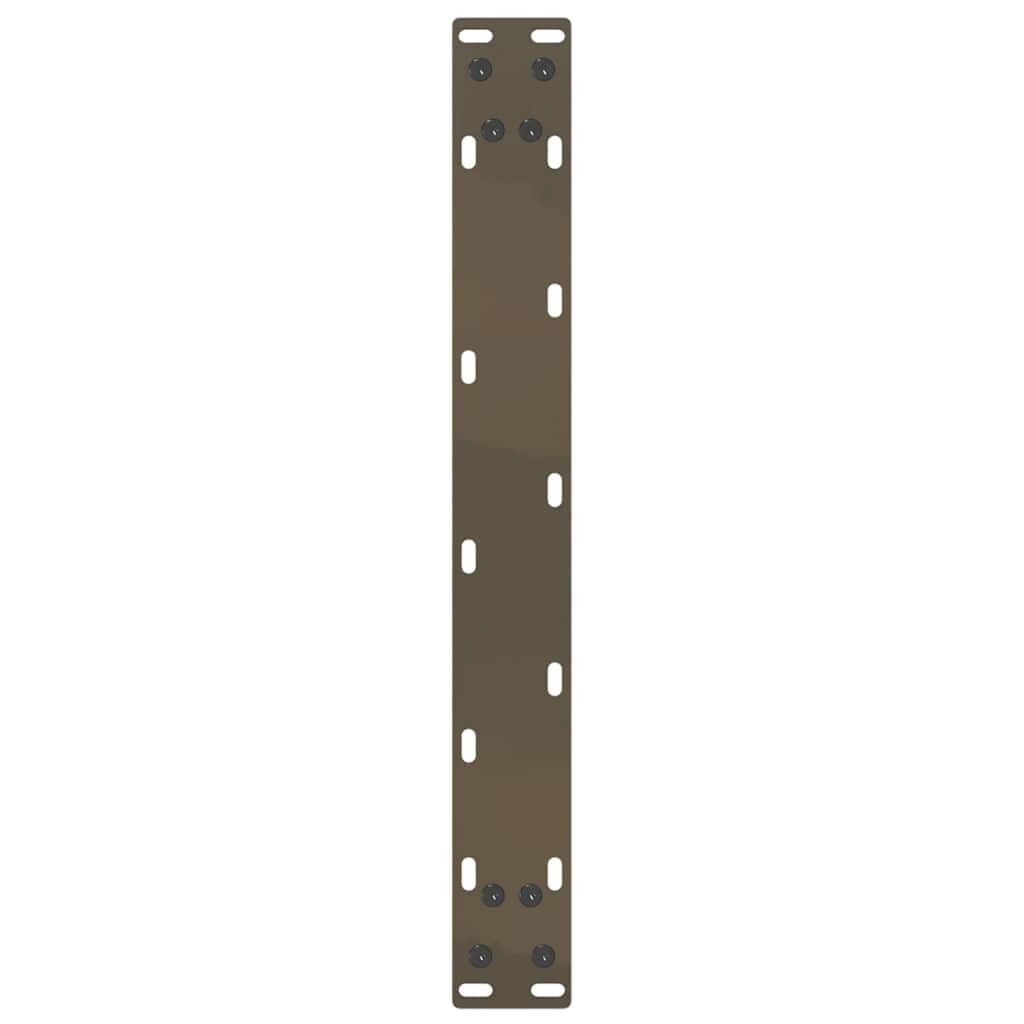 Natural Steel U-Shaped Coffee Table Legs 2 Pcs, 50x(30-31) cm