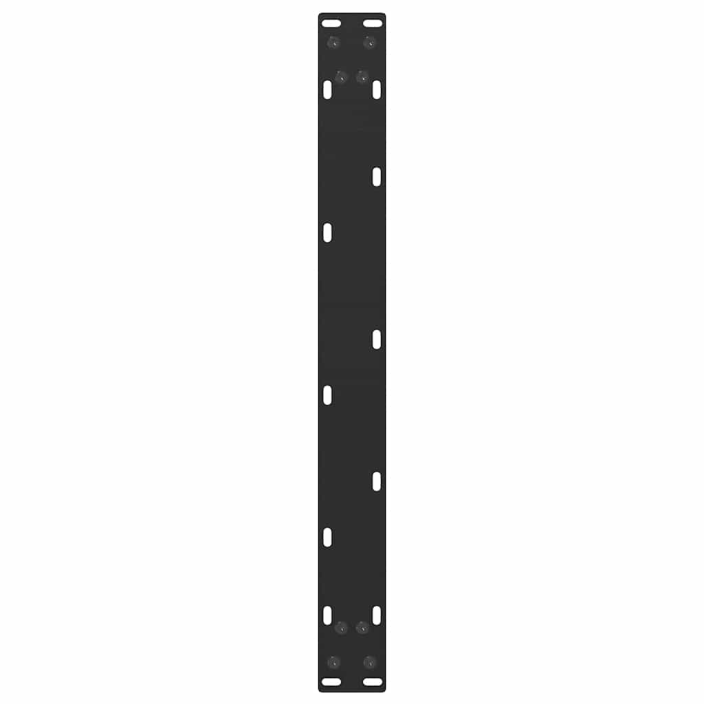 Black Steel U-Shaped Coffee Table Legs, 2 Pcs, 60x30-31cm