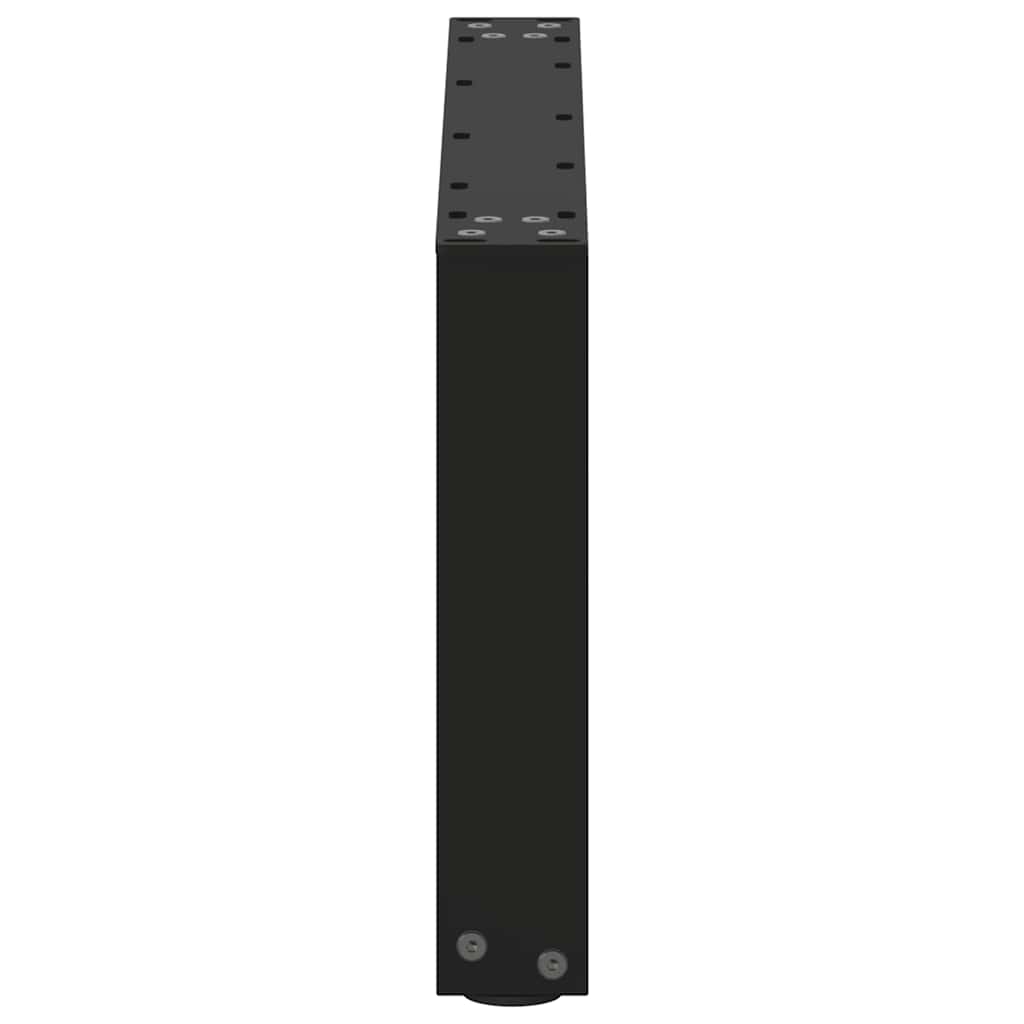 Black Steel U-Shaped Coffee Table Legs, 2 Pcs, 70x30-31cm