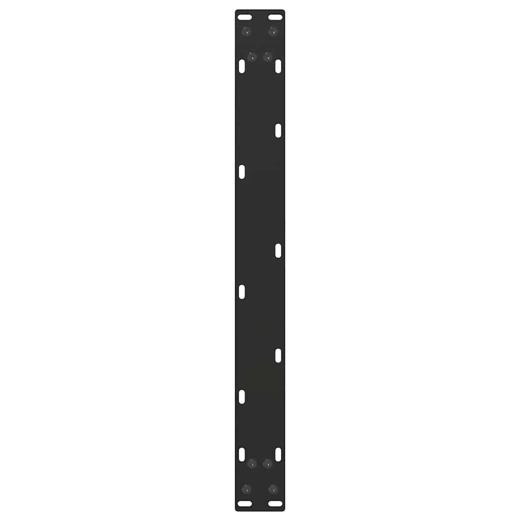 Black Steel U-Shaped Coffee Table Legs, 2 Pcs, 70x30-31cm