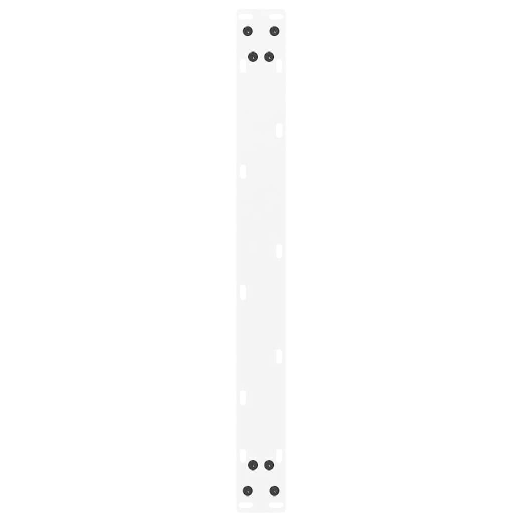 White Steel U-Shaped Coffee Table Legs, 2 pcs, 70x30-31 cm