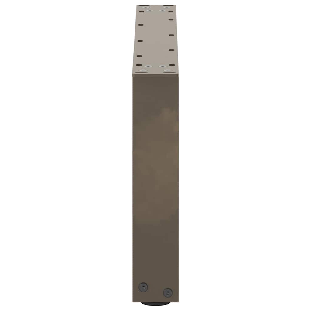 Natural Steel U-Shaped Coffee Table Legs, 2 pcs - 70x(30-31) cm