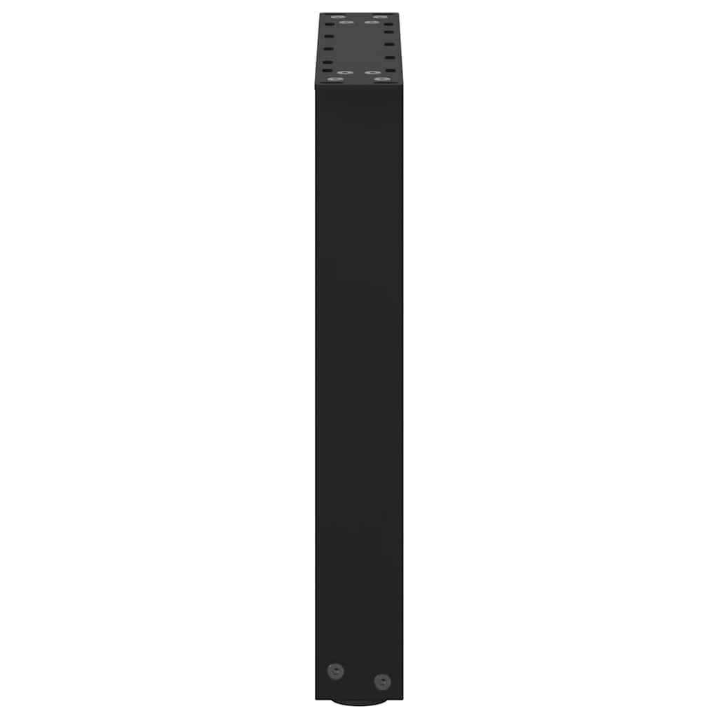 Black Steel U-Shaped Coffee Table Legs, 2pcs, 28x42-43cm