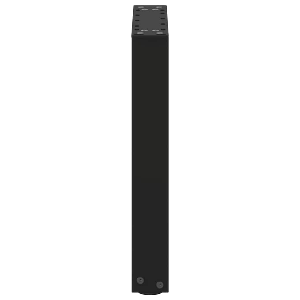 Steel U-Shaped Coffee Table Legs 2 pcs, Black 38x(42-43)cm