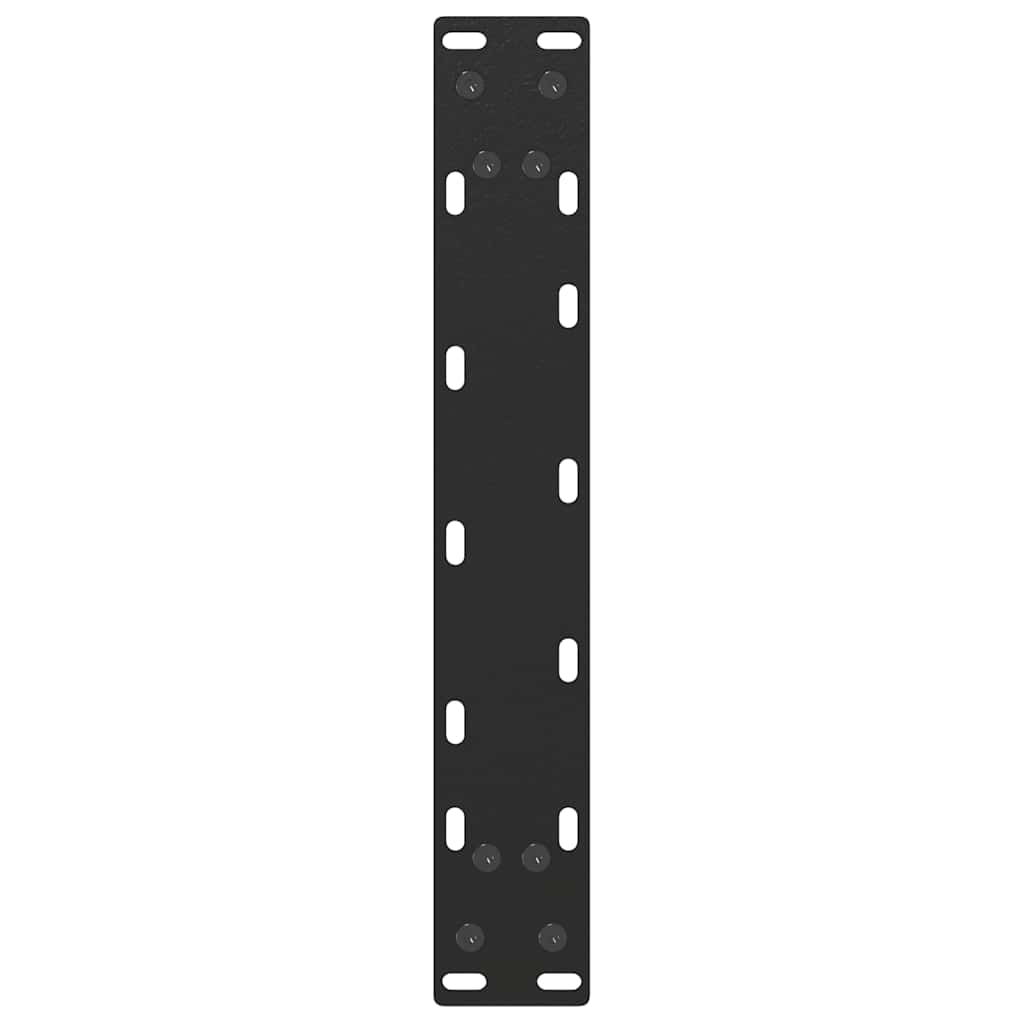 Steel U-Shaped Coffee Table Legs 2 pcs, Black 38x(42-43)cm