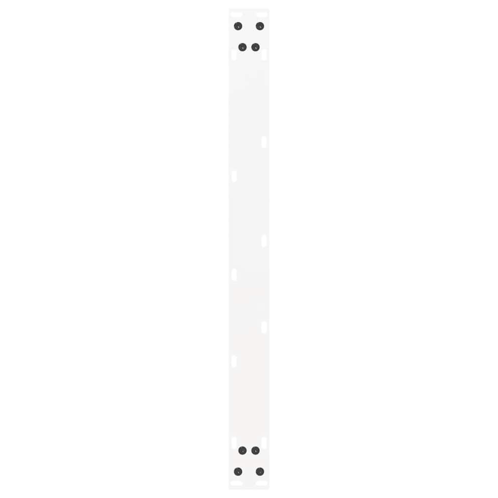 White U-Shaped Steel Coffee Table Legs, 2 Pack, 60x(42-43) cm