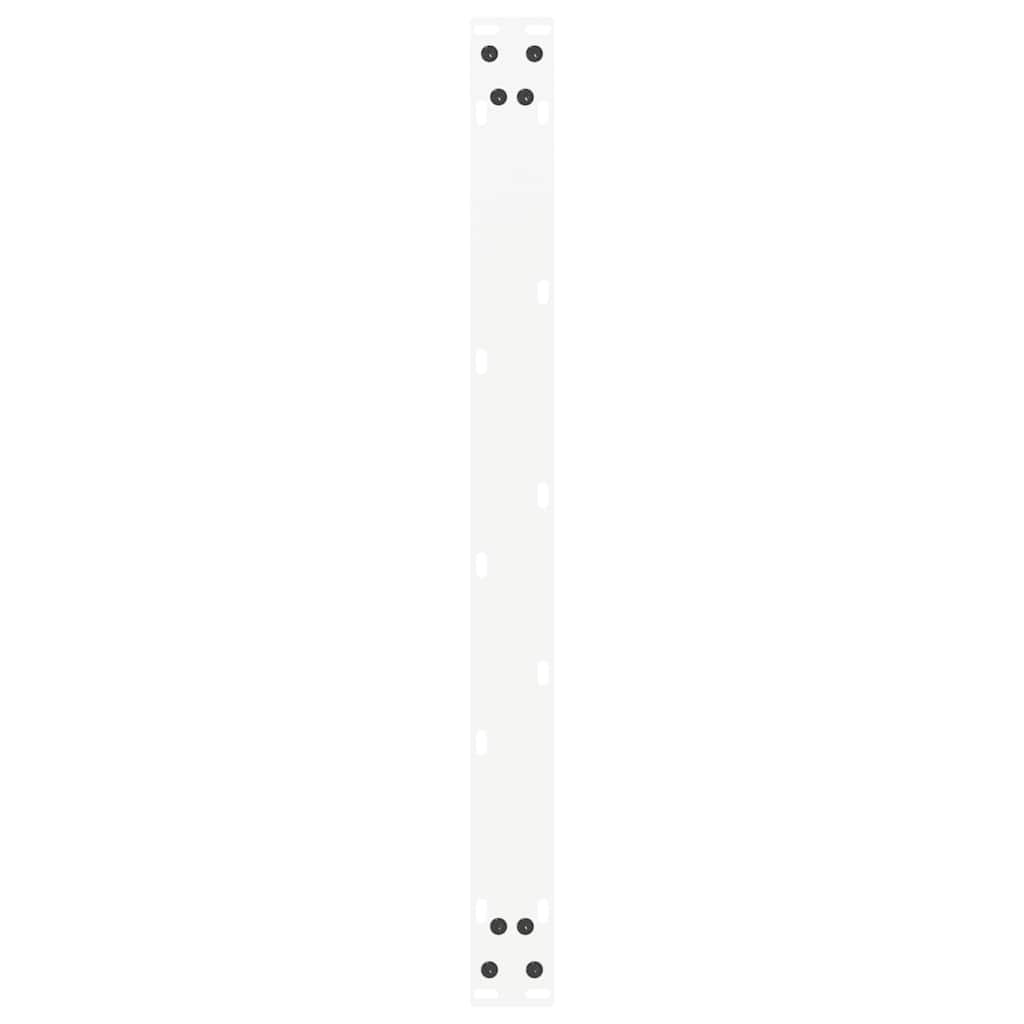 White U-Shaped Steel Coffee Table Legs, 2 Pcs, 70x(42-43) cm