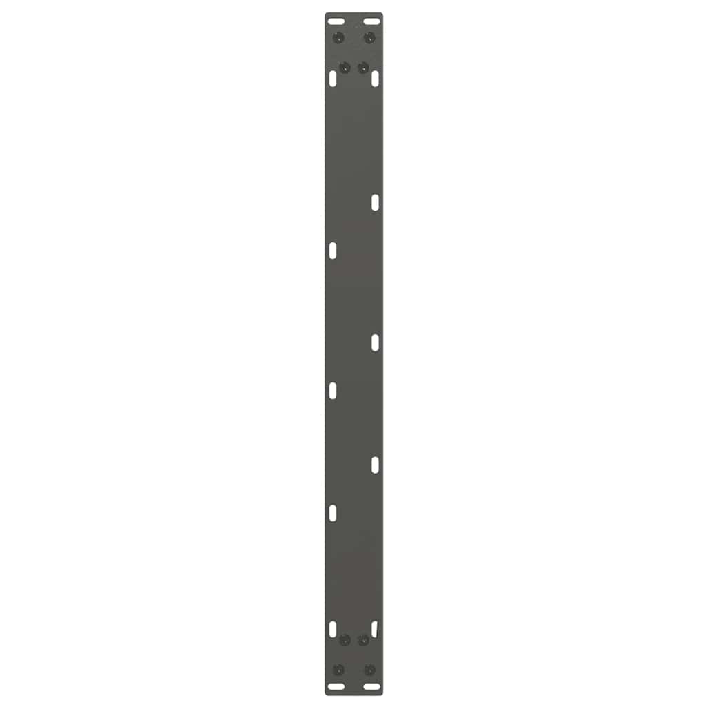 Anthracite Steel U-Shaped Coffee Table Legs, 70x(42-43) cm, 2 Pcs