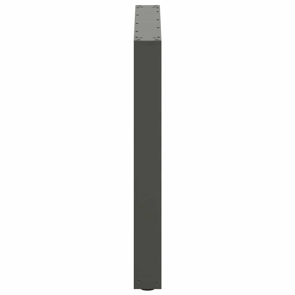 Anthracite Steel U-Shaped Dining Table Legs 2pcs 80x72-73cm