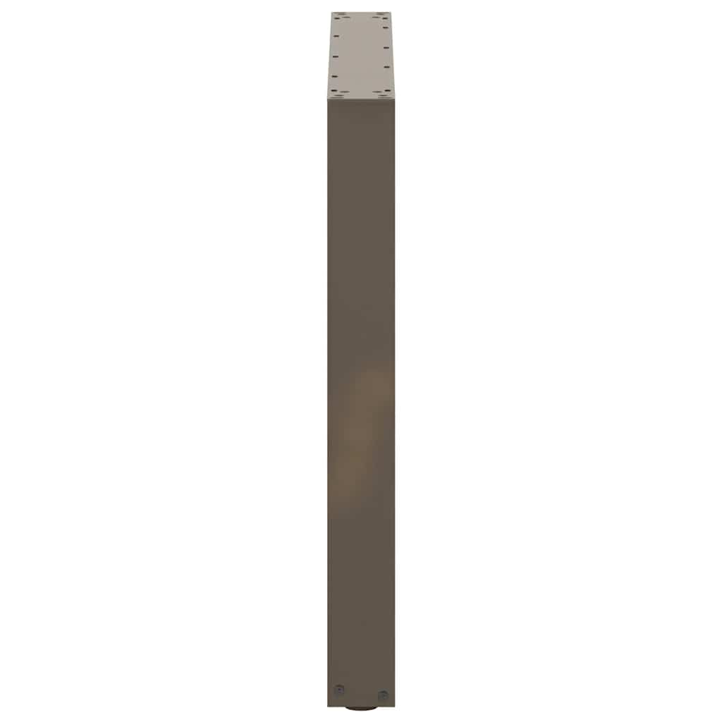 Natural Steel U-Shaped Dining Table Legs 2pcs, Adjustable 80x72-73cm