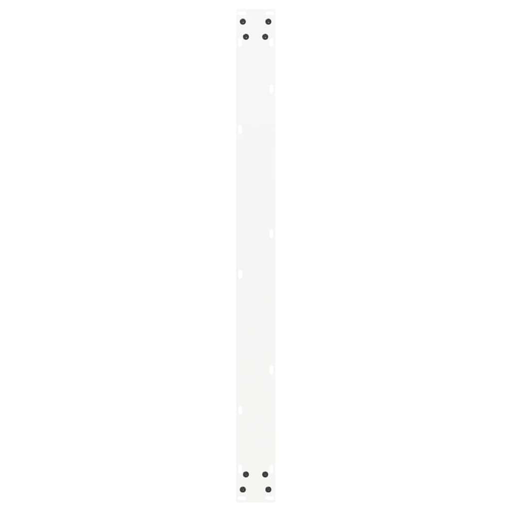 White U-Shaped Steel Dining Table Legs 2 pcs - Adjustable 100x72-73 cm