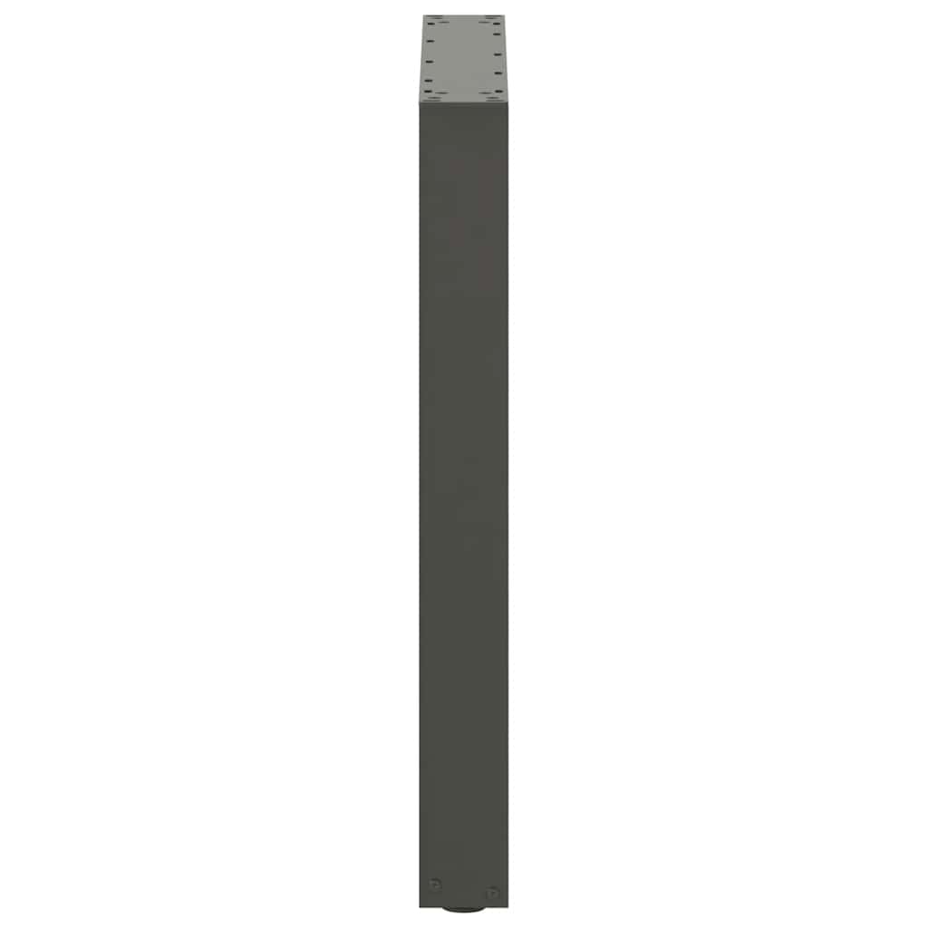Steel U-Shaped Dining Table Legs, Anthracite, Set of 3, 70x73cm