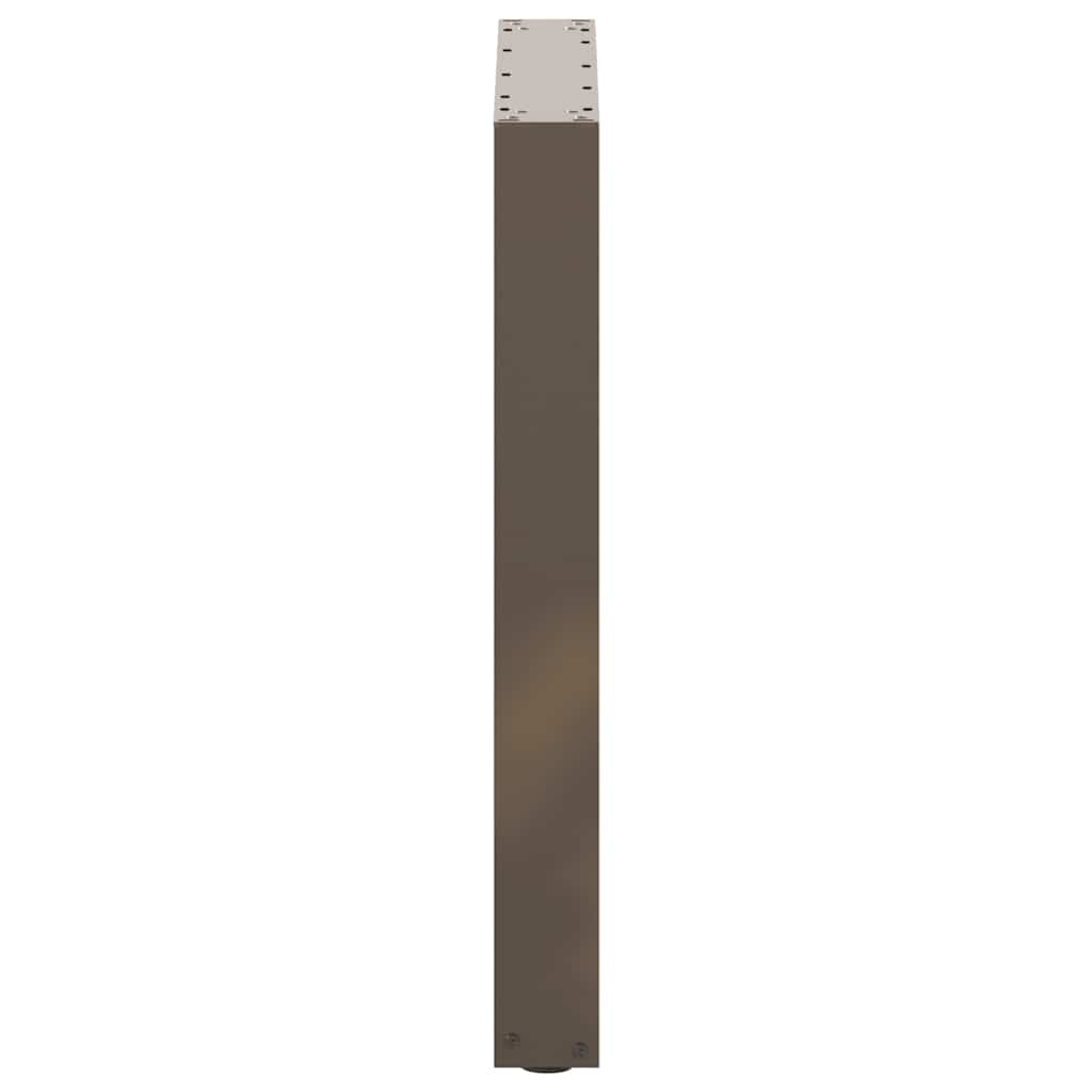 Natural Steel U-Shaped Dining Table Legs, 3pcs, Adjustable 70x72-73cm
