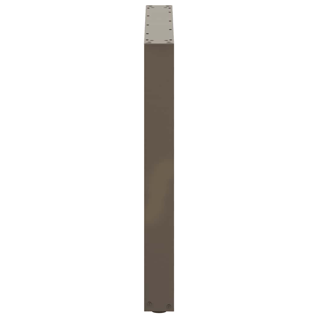 Natural Steel U-Shaped Dining Table Legs 3-Pack, 90x(72-73)cm