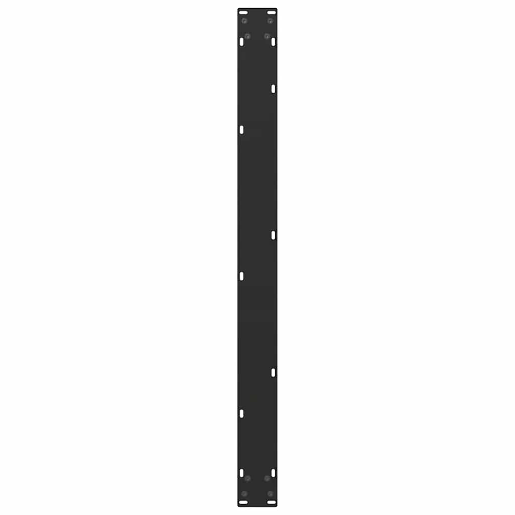 Black Steel U-Shaped Dining Table Legs 2pcs - Adjustable Height