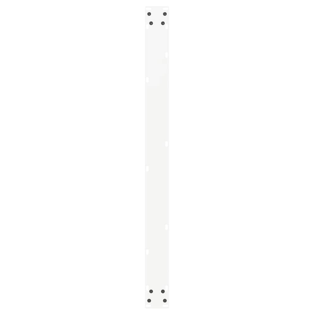 White Steel U-Shaped Dining Table Legs, 2 pcs, Adjustable 100 cm