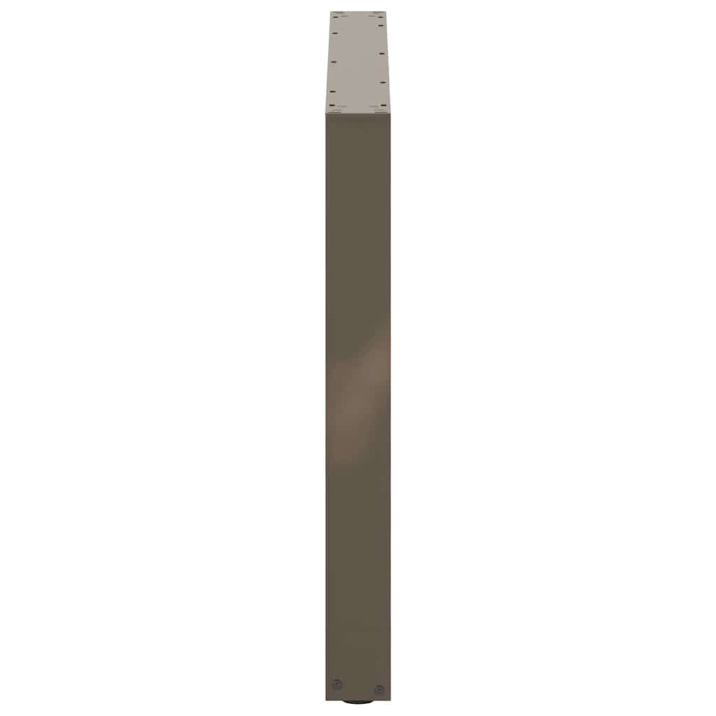 Natural Steel U-Shaped Dining Table Legs 3 pcs, Adjustable 100 cm