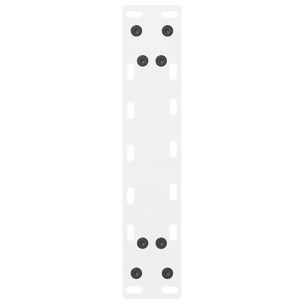 White Steel Coffee Table Legs 2 pcs, 30x(30-31) cm Durable Design