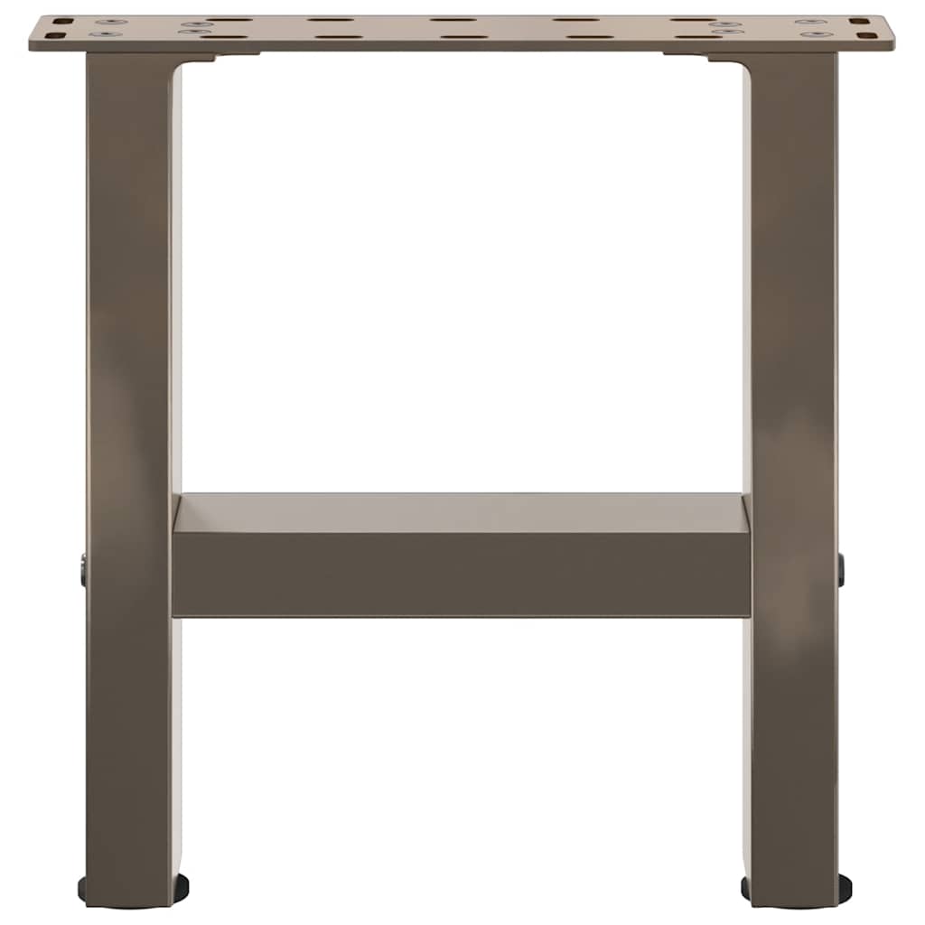Natural Steel Coffee Table Legs, 2 Pcs, 30x30-31 cm, Durable Steel