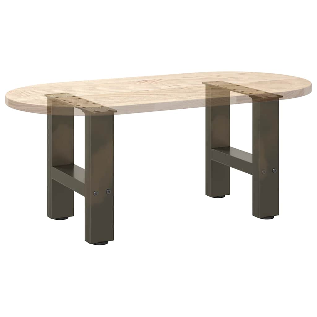Natural Steel Coffee Table Legs, 2 Pcs, 30x30-31 cm, Durable Steel