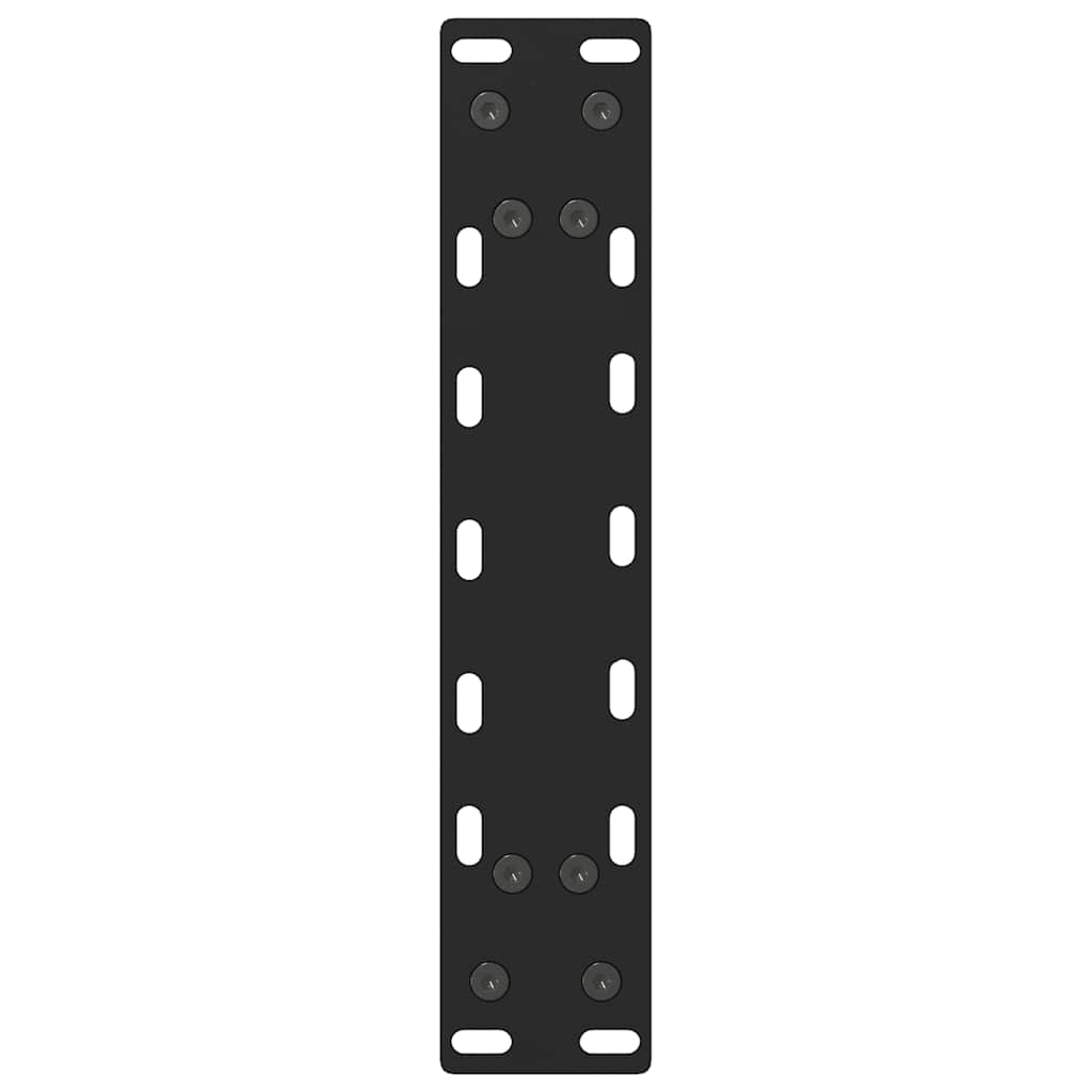 Sleek Black Steel Coffee Table Legs 2 pcs 40x(30-31) cm