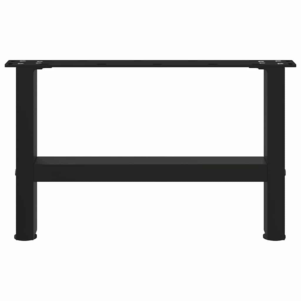 Black Steel Coffee Table Legs, 2 pcs, Adjustable 50x(30-31)cm