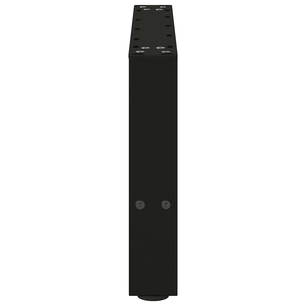 Black Steel Coffee Table Legs, 2 pcs, Adjustable 50x(30-31)cm