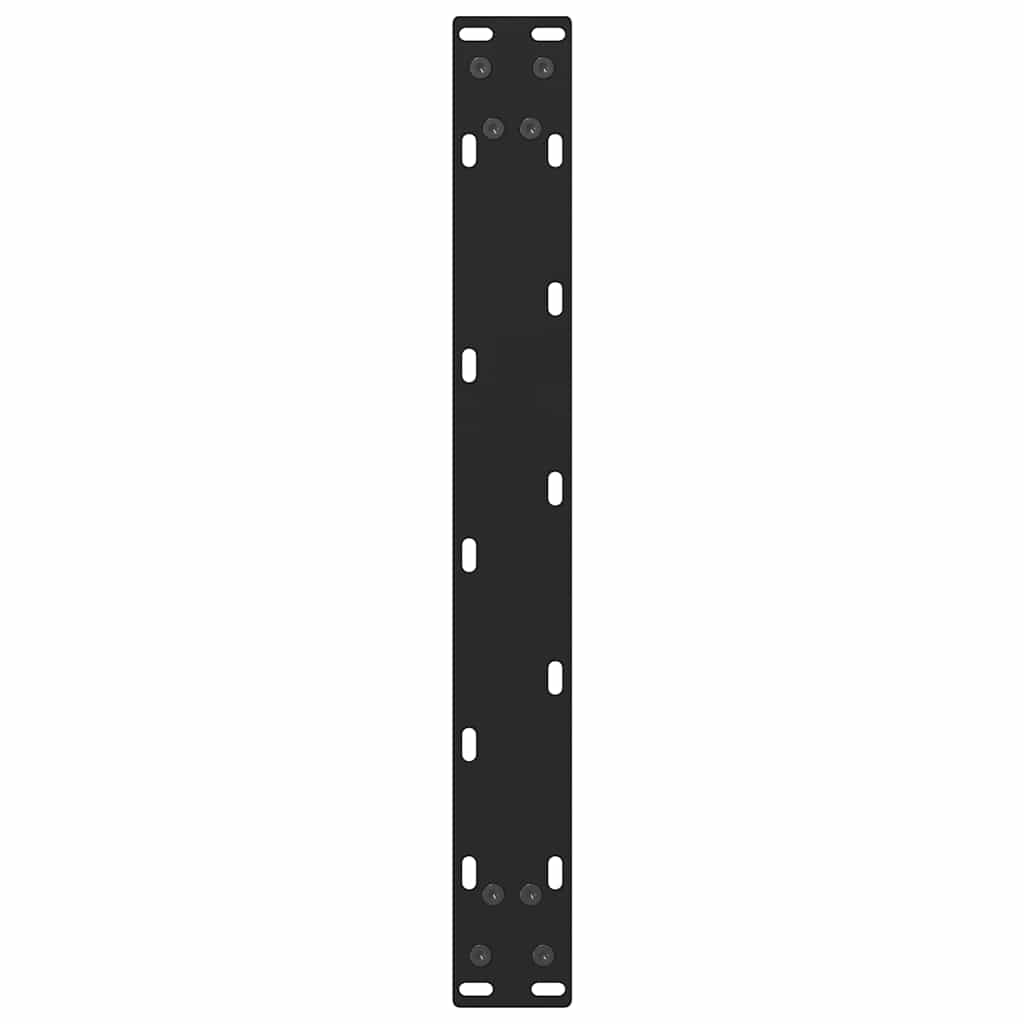 Black Steel Coffee Table Legs, 2 pcs, Adjustable 50x(30-31)cm