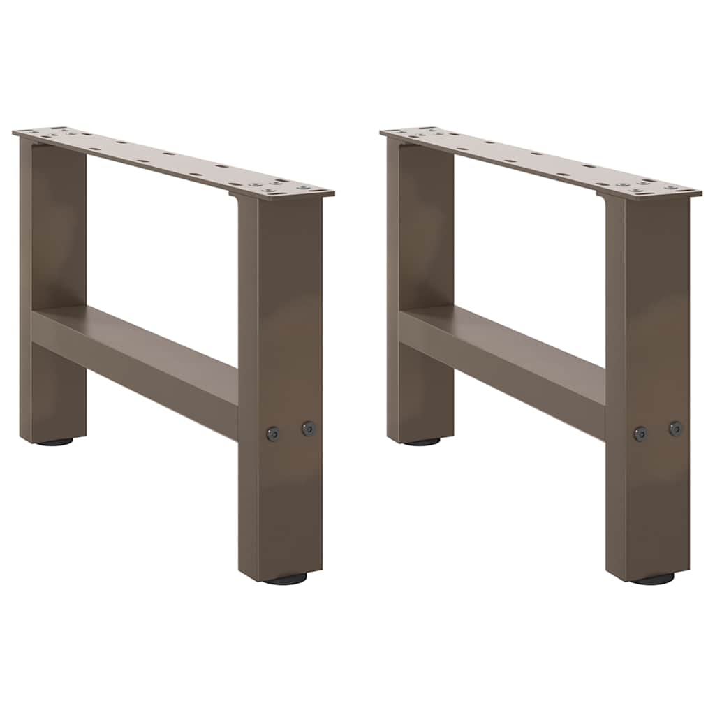 Natural Steel Coffee Table Legs, 2pcs, Adjustable 50x(30-31) cm