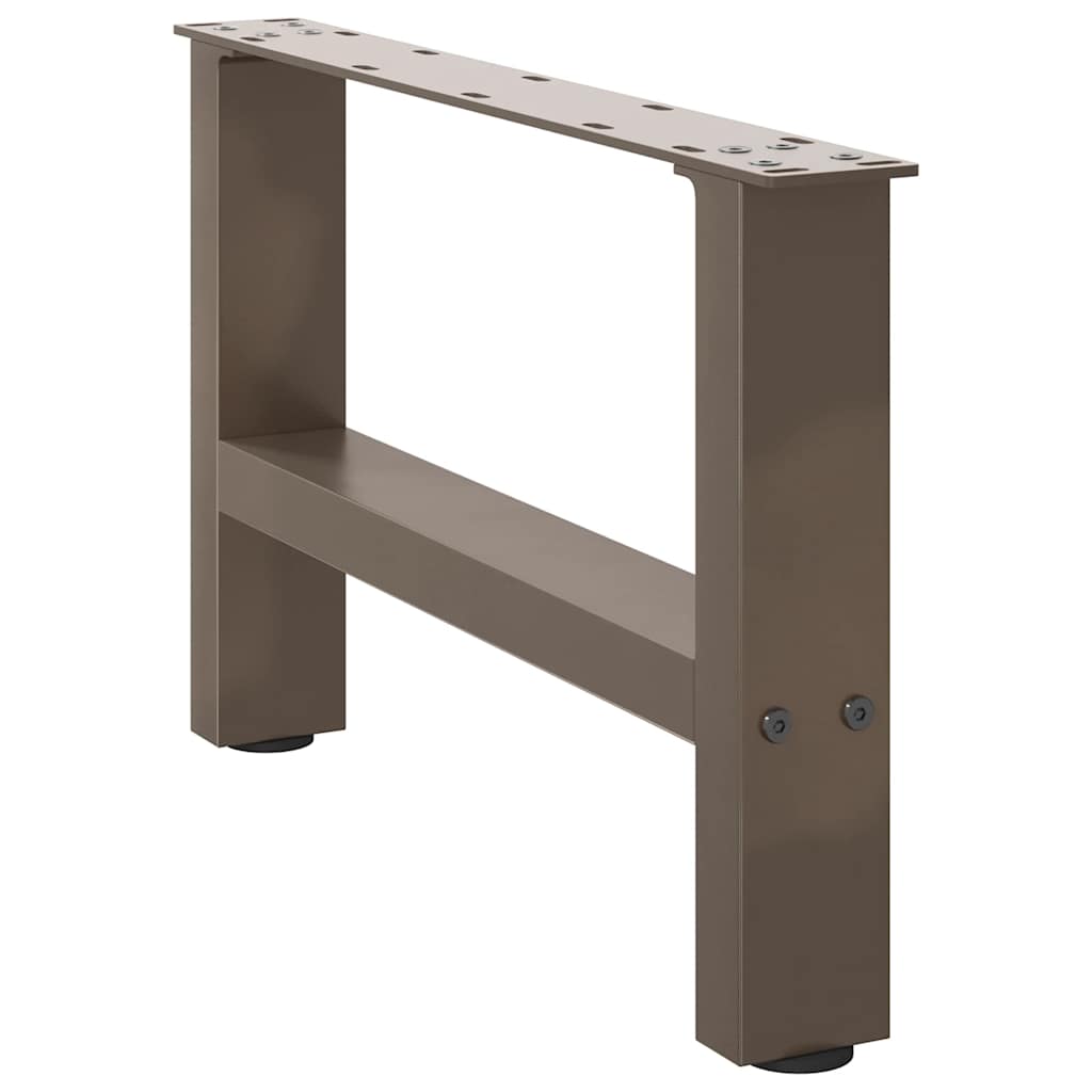 Natural Steel Coffee Table Legs, 2pcs, Adjustable 50x(30-31) cm