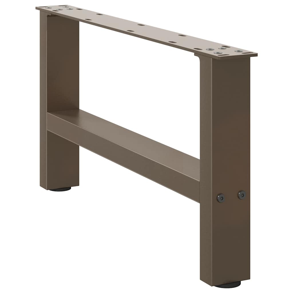 Natural Steel Coffee Table Legs, 2 pcs, 60x(30-31) cm