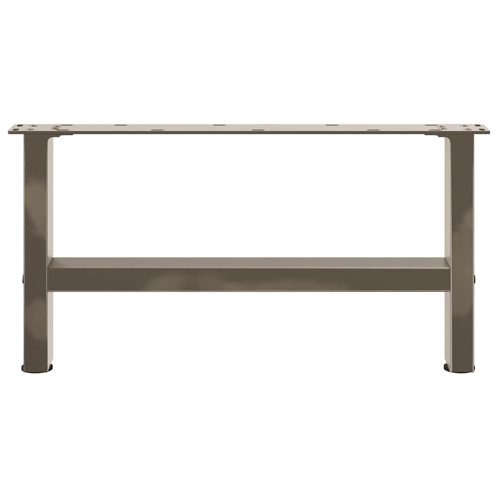 Natural Steel Coffee Table Legs, 2 pcs, 60x(30-31) cm