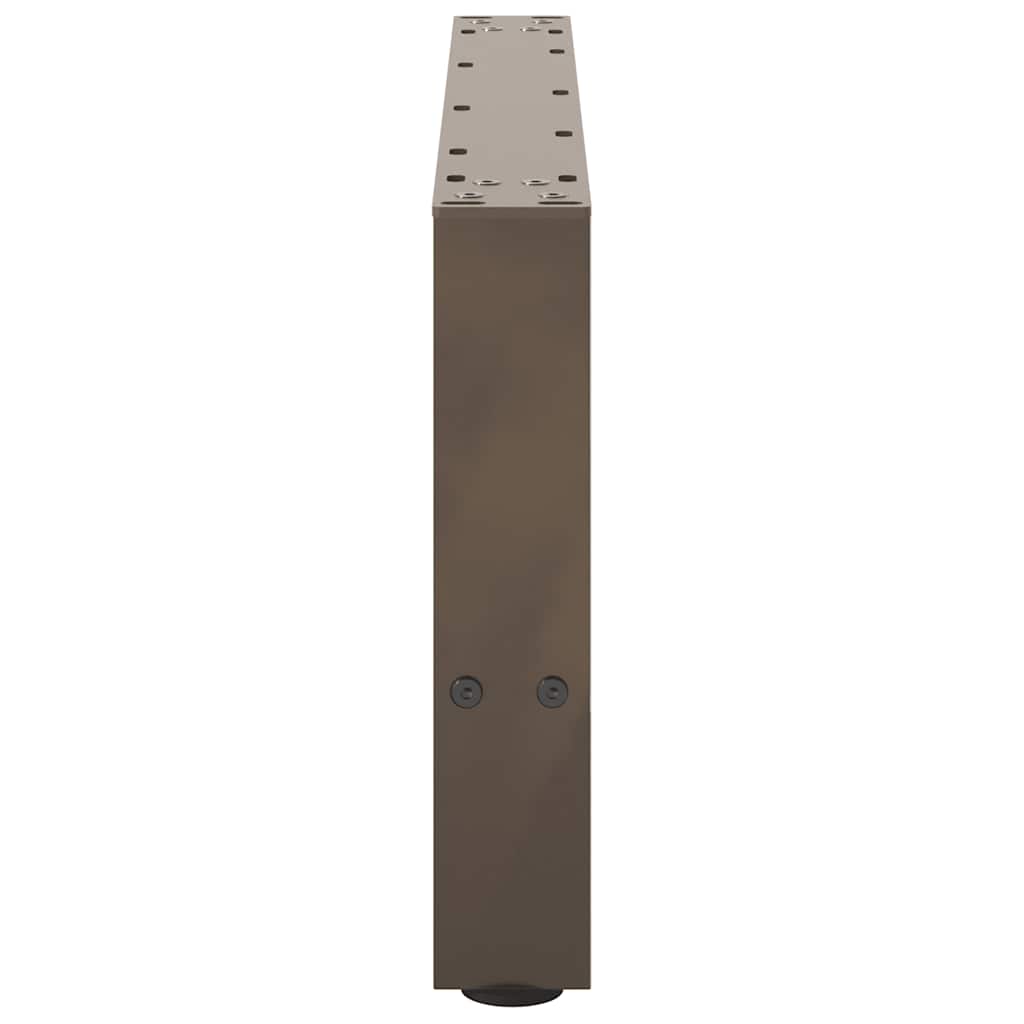 Natural Steel Coffee Table Legs, 2 pcs, 60x(30-31) cm