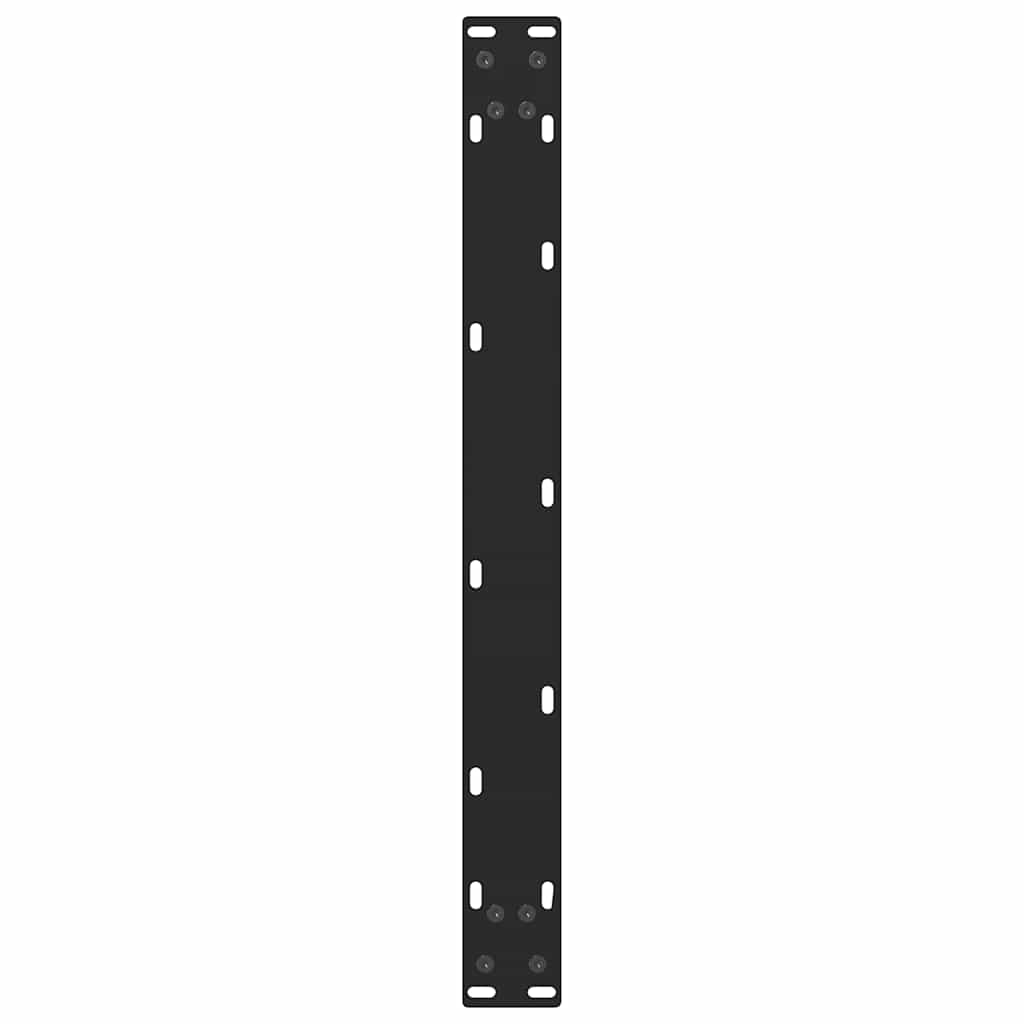 Black Steel Coffee Table Legs 2pcs, 70x(30-31)cm Sturdy Design